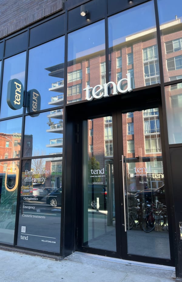 The exterior of Tend Dental Long Island City